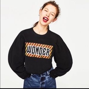 Zara Crop Wonder Sweatshirt